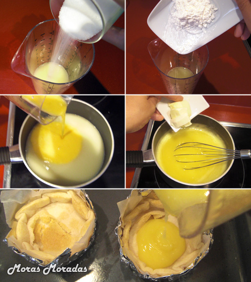 como hacer crema de limón para las tartaletas