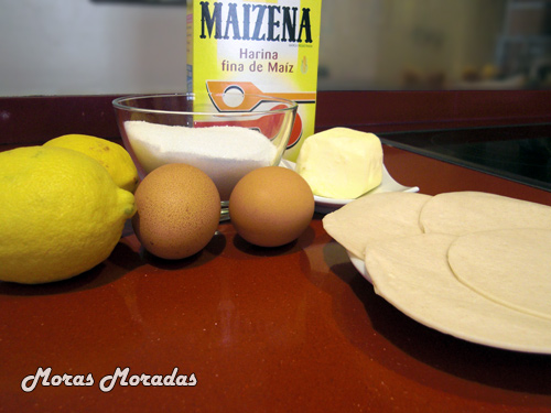 ingredientes para hacer tartaletas de limón