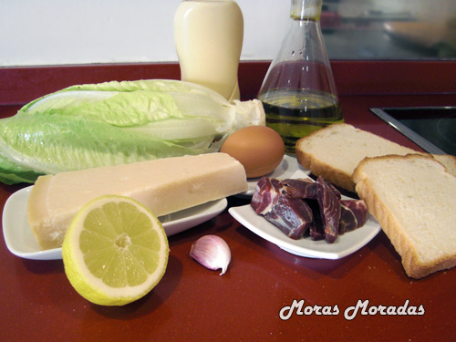 ingredientes para hacer la ensalada César