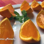 gajos de gelatina de naranja