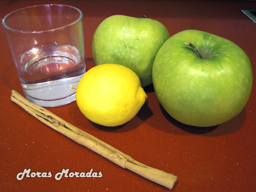 ingredientes para hacer compota de manzana casera